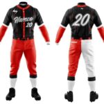 Custom Orange & Black Baseball Uniform