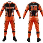 Custom Orange & Black Baseball Uniform
