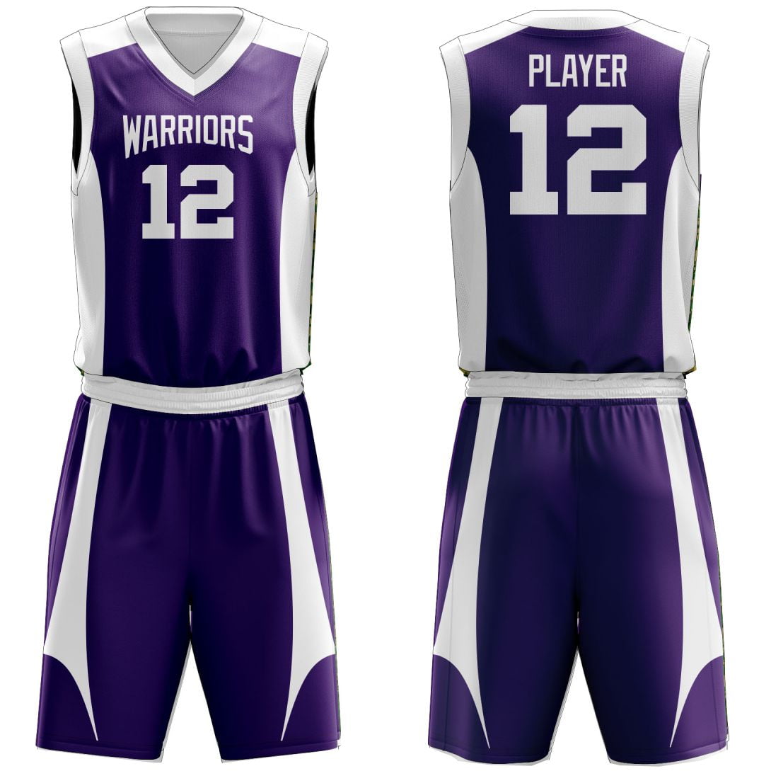 Basketball-Uniform-2.jpg Custom Blue Basketball Uniform - Image 1