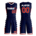 Custom Blue Basketball Uniform