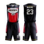 Custom Black Basketball Uniform
