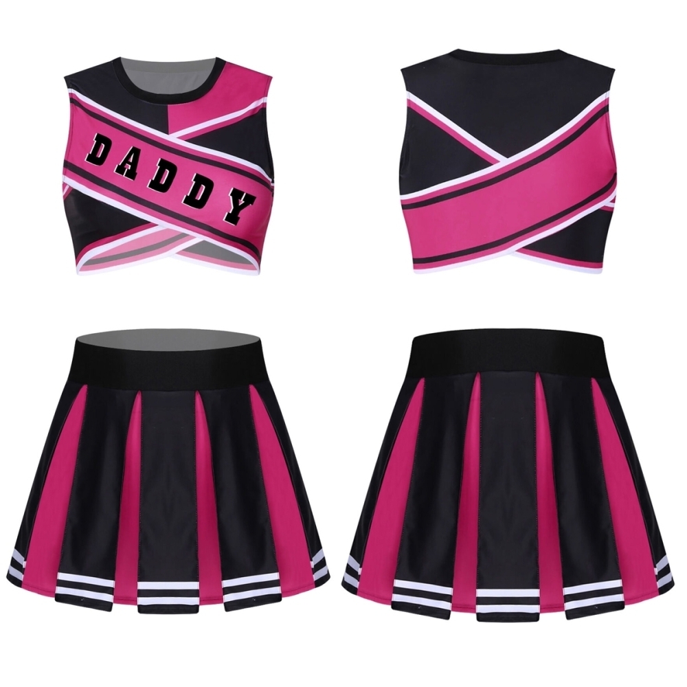 Cheerleading-Uniform-3.jpg Custom Pink Cheerleading Uniform - Image 1
