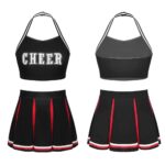 Custom Black Cheerleading Uniform