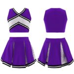 Custom Purple Cheerleading Uniform