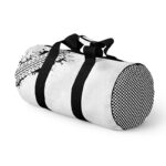 Custom Black & White Duffle Bag