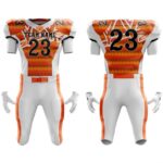 Custom Orange Football Uniform