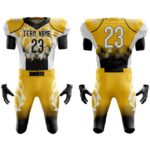 Custom Yellow & Black Football Uniform
