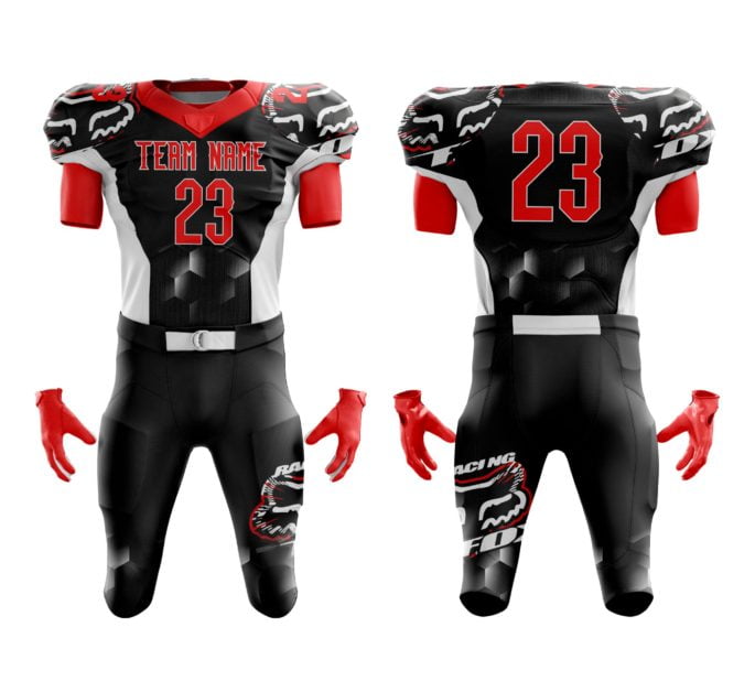 Football-Uniform-4.jpg Custom Red & Black Football Uniform - Image 1