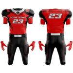 Custom Red & Black Football Uniform