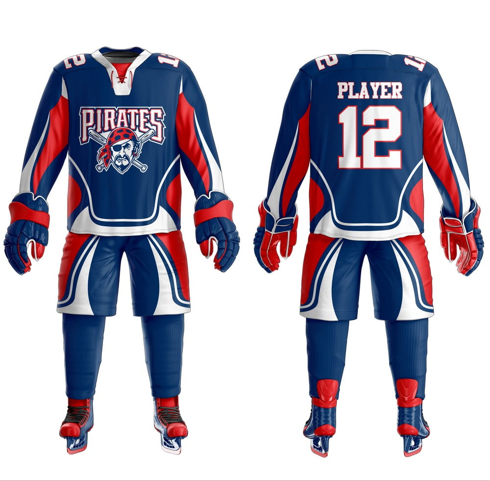 Ice-Hockey-Uniform-1.jpg Custom Blue Ice Hockey Uniform - Image 1