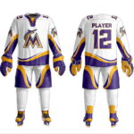 Custom White Ice Hockey Uniform