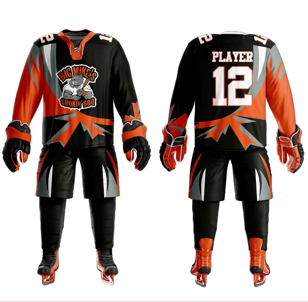 Ice-Hockey-Uniform-4.jpg Custom Red Ice Hockey Uniform - Image 1
