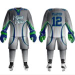 Custom Blue Ice Hockey Uniform