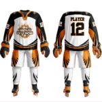 Custom White Ice Hockey Uniform