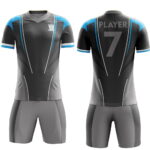 Custom Black Soccer Uniform