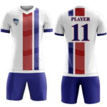 Custom White Soccer Uniform